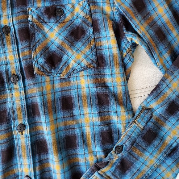DJAB Blue checkered flannel shirt - Picture 6 of 7